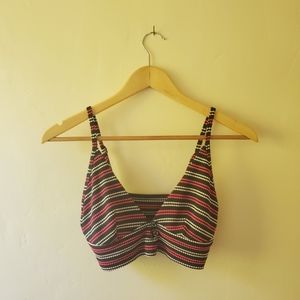 Aerie Triangular Navy Blue Bikini Top, M